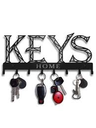 1pc Wall Mounted Key Rack Black Key