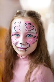 cute makeup little tiger face painting