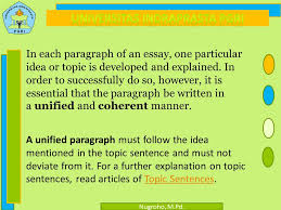 Unity and coherence in an essay        Original