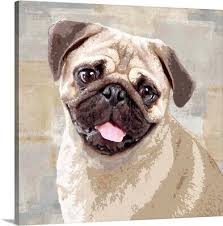 Pug Canvas Wall Art Print Dog Home