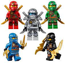 LEGO® Ninjago ™ Ninja's set of 5 – Lloyd, Cole, Jay, Kai, Zane Zukin Robes  minifigures (2015) – Hobby One