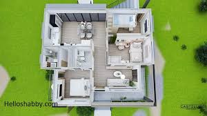 simple modern house design with rooftop
