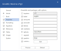 Converting Microsoft Word To Latex