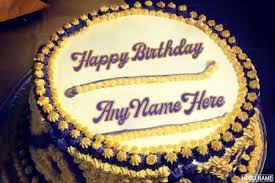 An amazing way to wish birthday online with names and photos. Birthday Cake With Name