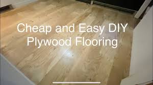 and easy diy plywood flooring 1