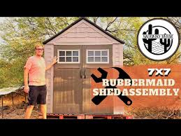 7x7 rubbermaid shed embly you