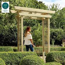 Cherry Blossom Wooden Arch Torii Gate