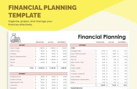 financial planning template