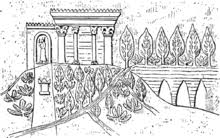 Die terrassenförmigen gartenanlagen auf dem gelände des königspalasts von babylon; Hangende Garten Der Semiramis Wikipedia
