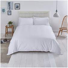 Scollop Embroidery White Bed Linen