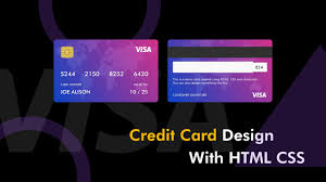 virtual credit card design using html