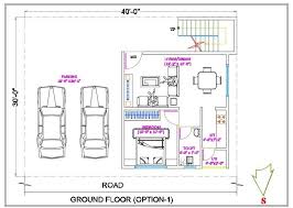 30 X40 House Ground Floor Plan 1200