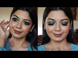 easy metallic teal eye makeup makeup