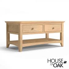 Malmo Oak Coffee Table With Drawers
