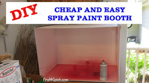 how to make a spray paint booth diy
