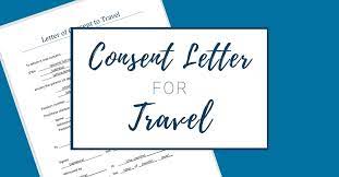 consent letter for travel as a solo