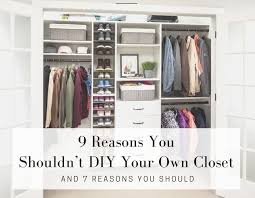 diy or professionally installed closet