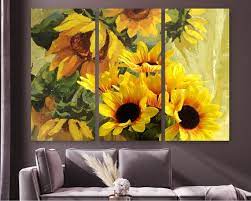Sunflowers Wall Art Sunflowers Decor