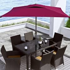 corliving 9 ft square patio umbrella