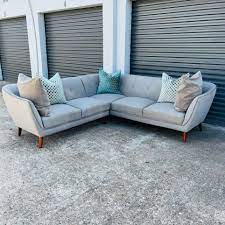 mcm sectional sofa couch in