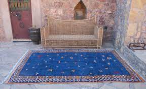 gorgeous blue moroccan rug carpet hand