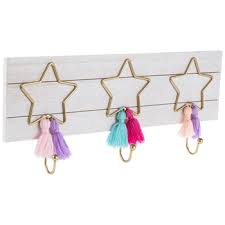 stars tassels wood wall decor with