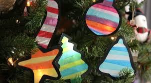 Stained Glass Tissue Paper Shapes For