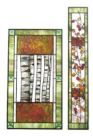 Aspen Trees And Leaves Stained Glass