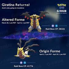 Giratina Origin Is A Legendary Pokemon And It Is Very