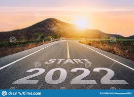 Start 2022 Written on Highway Road in the Middle of Empty Asphalt Road of  Asphalt Road at Sunset.Concept of Planning and Challenge Stock Photo -  Image of nature, highway: 231824302