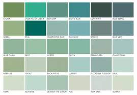 Seaside Color Palet Blue Green Paints