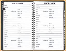 Phone Book Printable Free Address Sheets 5 X 8 Best Software