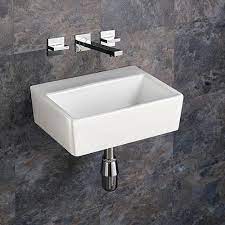 Rectangular Wall Mounted Basin 385mm