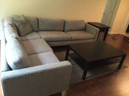 ikea karlstad l shaped sectional for