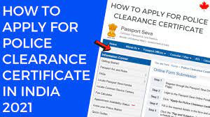 apply for police clearance certificate