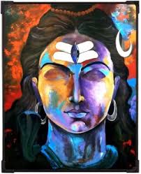 artistic painting of lord shiva