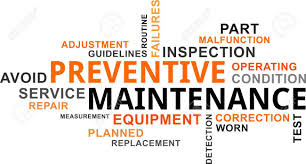 A Word Cloud Of Preventive Maintenance Related Items Royalty Free