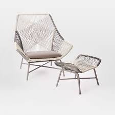 huron outdoor lounge chair ottoman