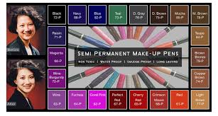 K P Beauty Products Pigment Color Chart