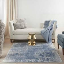 abstract area rug ivory navy