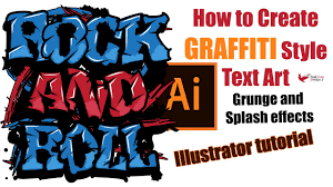 how to create graffiti text in adobe
