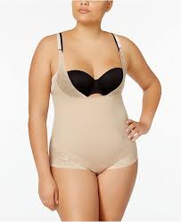 Womens Firm Foundations Curvy Plus Size Firm Control Wear Your Own Bra Body Shaper Dm1025