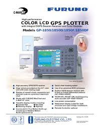 Gps Plotter Color Lcd Models Gp 1850 1850d 1850f 1850df