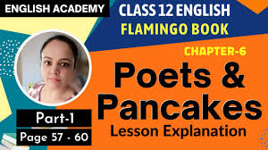 poets and pancakes cl 12 english