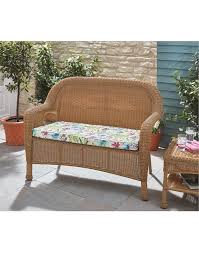 Palm Summer Garden Bench Cushion For