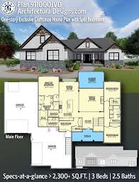One Story Craftsman House Plan With