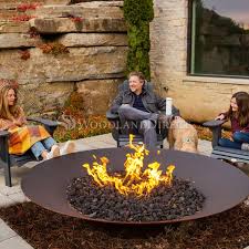 Asia Gas Fire Pit Woodland Direct