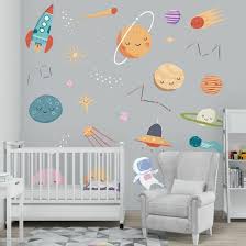 Kids Space Wall Stickers Stars Planets