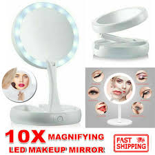 makeup mirror led light up double side