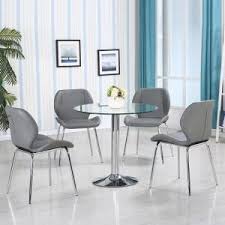 glass dining table and 4 chairs sets uk